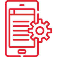 Mobile app development icon
